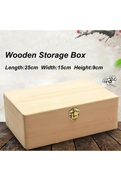 Choice Rectangle Wooden Storage Box Home Log Color Scotch Pine Rectangular Flip Solid Wood Gift Box Handmad