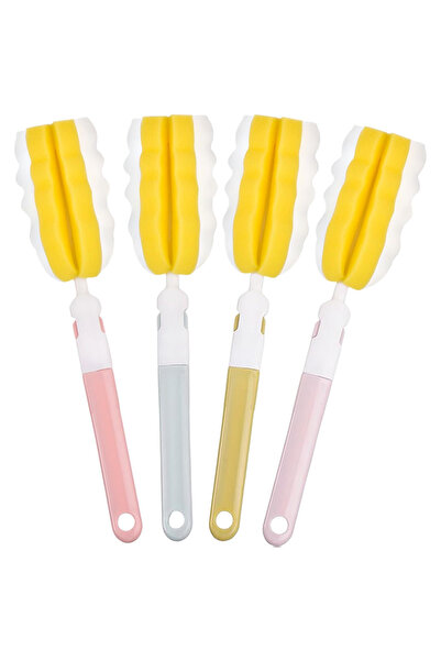 Choice Yellow Cup Brush4PCS 4PCS Bottle Brush Long Handle Cup Cleaner Brush S...