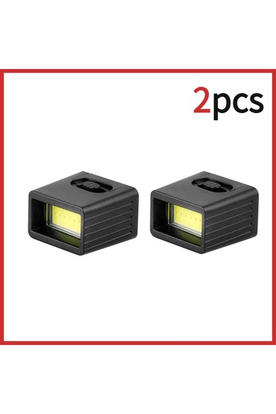 Choice مصباحان صغيران محمولان يعملان ببطارية 6F22، مزودان بمصباح LED COB بقوة 9 فولت، مناسبان للعمل في حالات الطوارئ الخارجية.