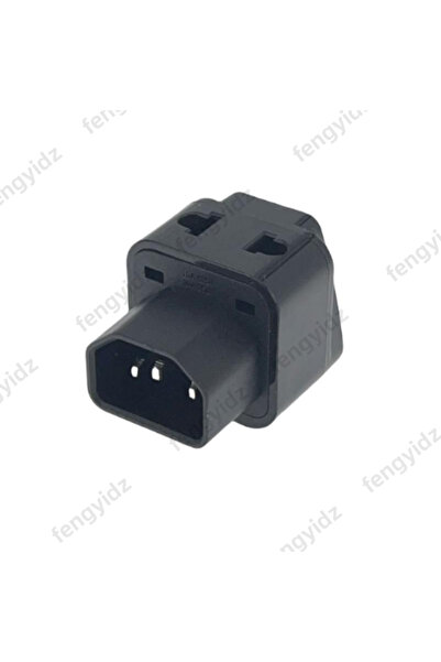 Choice محول طاقة أسود اللون، قطعة واحدة، IEC 320 C14 ذكر/أنثى، وحدة توزيع الط...