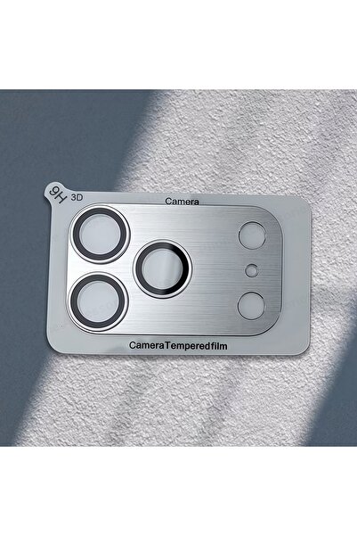 Choice واقي كاميرا معدني فضي لهاتف آيفون 17 برو ماكس، مصنوع من سبيكة معدنية.