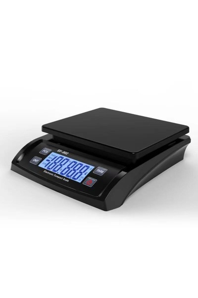 Choice ميزان مطبخ رقمي أسود اللون، سعة 30 كجم، ميزان مطبخ رقمي دقيق بشاشة LCD...