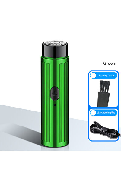 Choice ماكينة حلاقة كهربائية صغيرة خضراء للرجال، قابلة لإعادة الشحن، لإزالة ا...