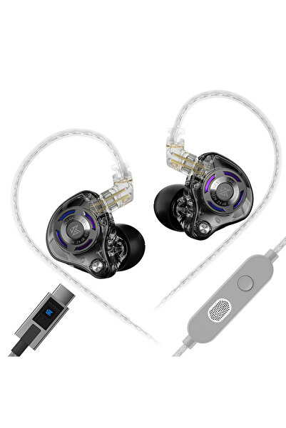 Choice سماعات أذن Gale Black EQ-Type-C KZ Gale Gaming السلكية عالية الدقة مع ...