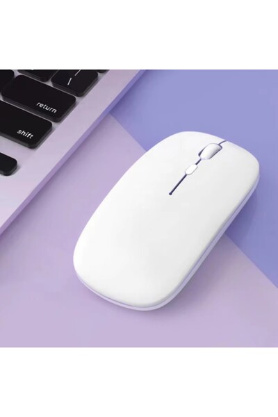 Choice ماوس لاسلكي أبيض بتقنية بلوتوث، ماوس لاسلكي صامت، ماوس كمبيوتر محمول، ...