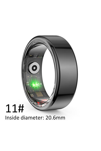 Choice خاتم ذكي Black11 AMZMAX R02 متعدد الأوضاع الرياضية، عداد خطوات، جهاز ت...