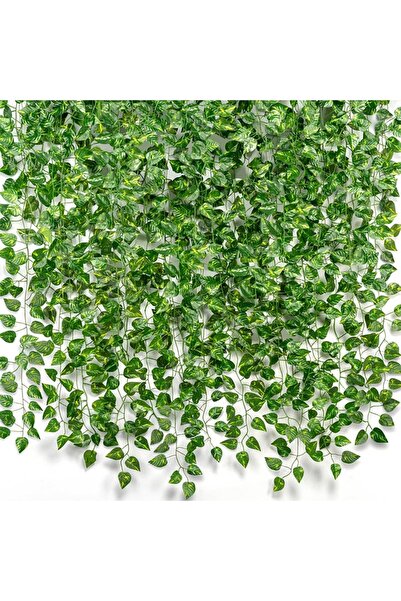 Choice 12 قطعة من نبات اللبلاب الأخضر، 12 قطعة/عبوة، نباتات ليانا صناعية معلق...