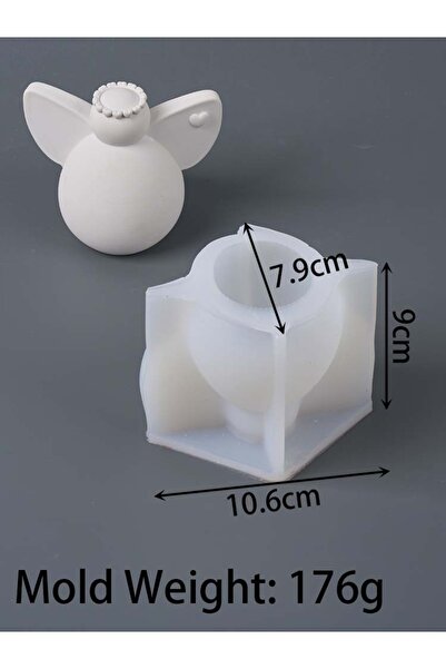 Choice قالب سيليكون ثلاثي الأبعاد لامع على شكل ملاك، يمكنك صنعه بنفسك يدويًا ...