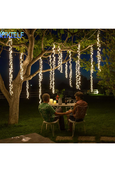 Choice سلسلة أضواء LED بطول 4 أمتار وعرض 3.5 متر، قابس أوروبي 220 فولت، زينة ...