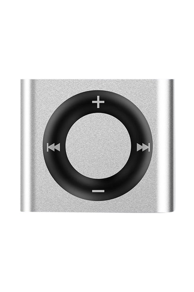 ALLOYSEED مشغل موسيقى MP3 صغير فضي اللون، بمشبك معدني، مزود بمكبر صوت مدمج، بطارية 180 مللي أمبير قابلة لإعادة الشحن باللمس مع خاصية التسخين