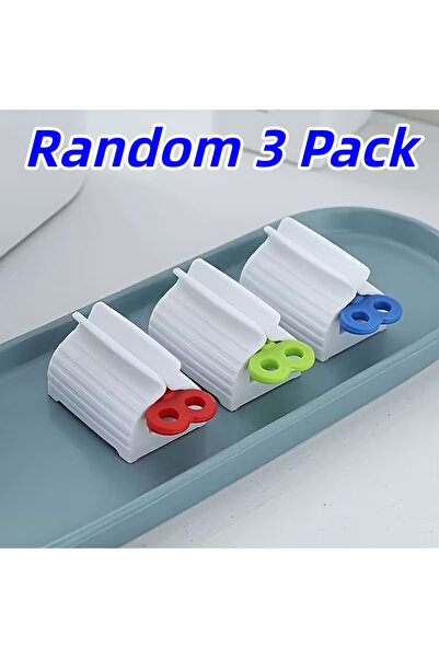 Choice عبوة عشوائية من 3 قطع من عصارة معجون الأسنان، موزع مستلزمات النظافة الشخصية مانع للتسرب للاستخدام الفعال للعائلة والسفر