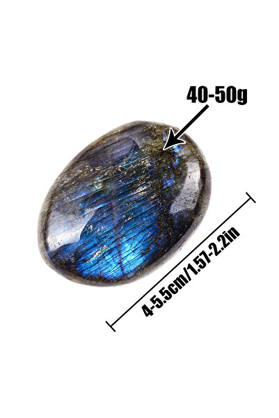 Choice حجر لابرادوريت طبيعي كبير على شكل قلب، قطعة واحدة، أحجار كريمة علاجية،...