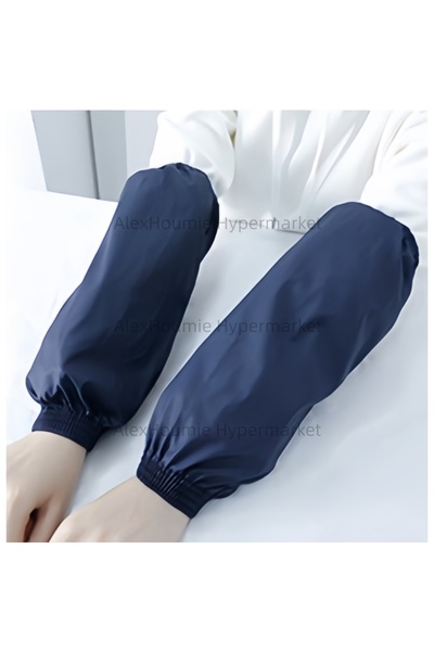 Choice أكمام واقية زرقاء مقاومة للماء، زوج واحد، مزودة بأساور مطاطية، مناسبة ...