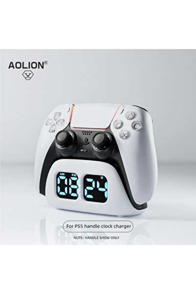 Choice قاعدة شحن لاسلكية سريعة لجهاز تحكم بلاي ستيشن 5، مزودة بساعة تخزين مكت...