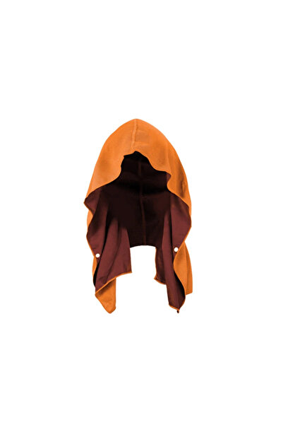 Choice منشفة بغطاء رأس برتقالية اللون - منشفة بغطاء رأس، تقنية التبريد بالتبخ...