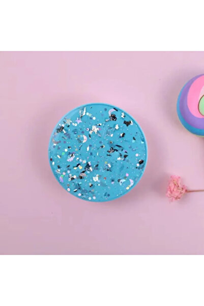 Choice حامل أزرق، مقابض توك، غراء قطرات لامعة بنمط السماء المرصعة بالنجوم، لل...