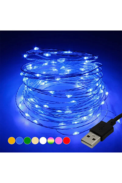 Choice أضواء سلسلة زرقاء بطول مترين، قابلة للتمديد من 1 إلى 20 مترًا، تعمل بب...