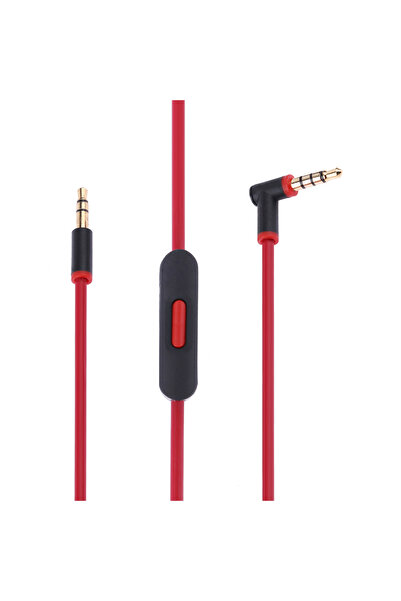 ALLOYSEED كابل صوت بديل أسود وأحمر بمقبس L، مطلي بالذهب، كابل سماعة رأس برأسي...