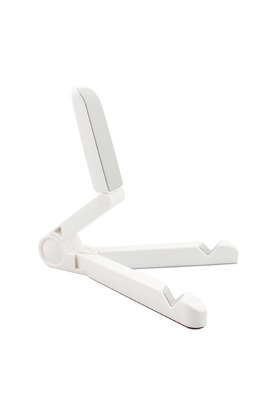 Choice حامل لوحي متعدد الوظائف قابل للطي باللون الأبيض، مناسب لجميع أجهزة iPa...