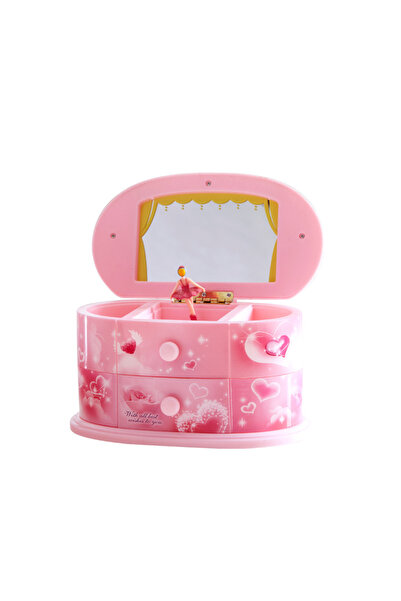 Choice صندوق موسيقي متعدد الأدراج على شكل راقصة باليه، صندوق صغير متعدد الأدراج، صندوق مزخرف، صندوق موسيقي دوار ولف