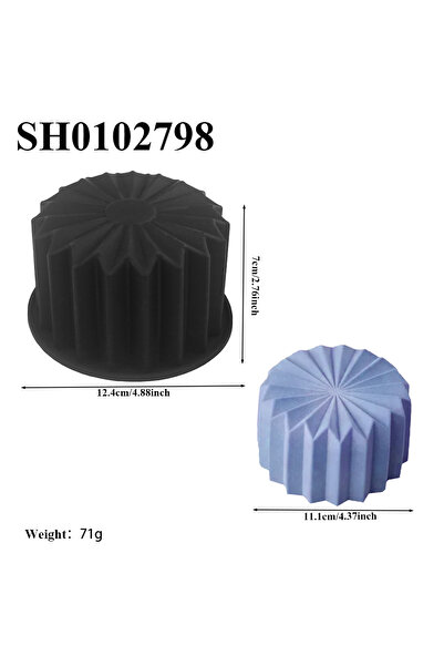 Choice قالب سيليكون على شكل قلب، أسطواني، مربع، ذو ملمس مميز، مناسب لعمل كيكة...