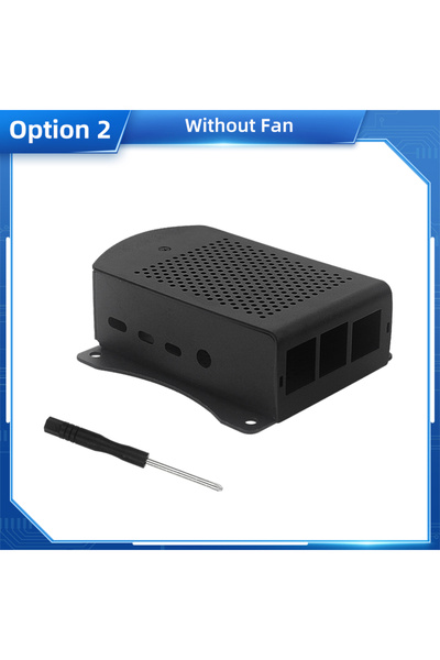 Choice علبة معدنية من سبائك الألومنيوم لجهاز Raspberry Pi 4 بدون مروحة، مزودة...