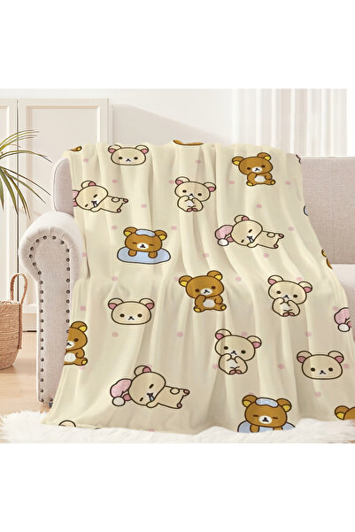 Choice GAIT75x100CM z5 Cute Cartoon R-Rilakkumas-es Bear Blanket Plush Nap So...