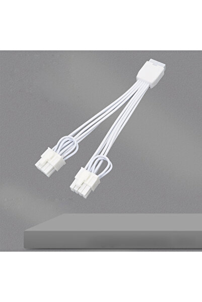 Choice كابل بطاقة رسومات RGEEK أبيض بطول 15 سم، 12 فولت، مزدوج 8 دبابيس إلى 1...