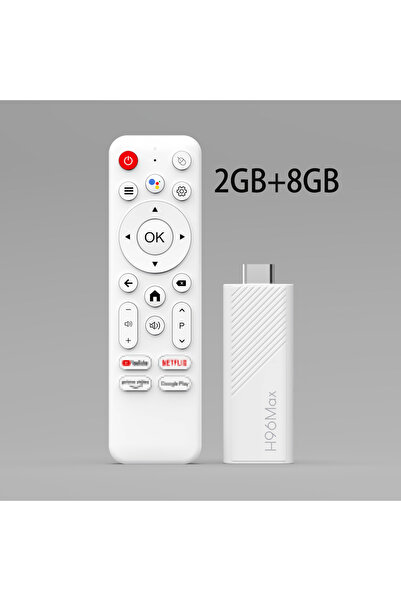 Choice 2GB 8GB H96 Max H313 Android TV Stick Allwinner Quad Core 4K Wifi6 BT Voice Assistant Remote Game Me