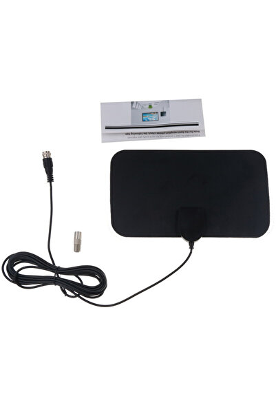 Choice هوائي تلفزيون أسود ذكي رقمي للتلفزيون عالي الوضوح 4K 1080P، مُضخّم إشا...