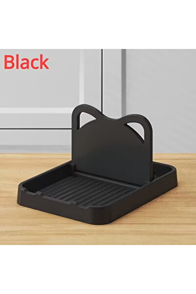 Choice black Kitchen counter spoon rack - pot lid rack and spoon rack - multi-purpose small tools to keep t