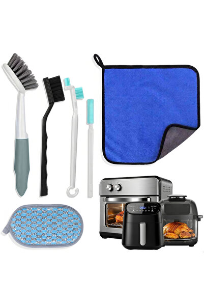 Choice مجموعة فرش تنظيف المقلاة الهوائية، 6 قطع من أدوات تنظيف المقلاة الهوائية، أدوات تنظيف المطبخ ...