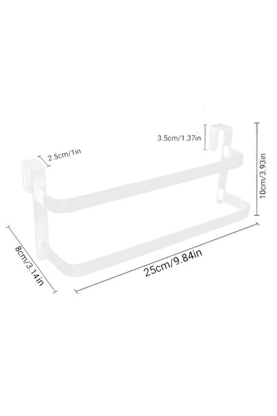 Choice رف مناشف للمطبخ/الحمام من الحديد المطاوع، رف مناشف مزدوج الطبقات يُعلق...