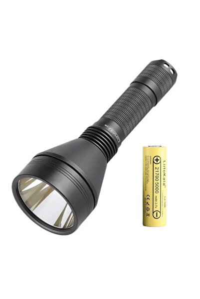 Choice مصباح يدوي قوي يعمل بالبطارية، مزود ببطارية LED من نوع LUMINUS SST40 بقوة 2000 لومن، فائق السطوع، يعمل ببطارية 21700.