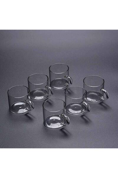 Choice 6 أكواب سعة 100 مل، مصنوعة من زجاج سميك مقاوم للحرارة العالية، مقاومة للانفجار.