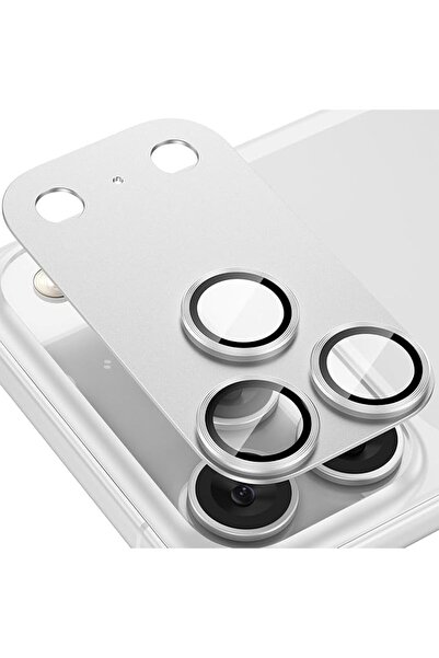 Choice واقي عدسة الكاميرا الفضي لهاتف iPhone 17 Pro/17 Pro Max، مصنوع من سبائ...