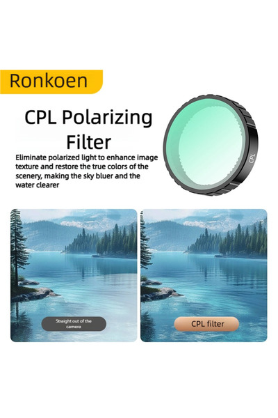 Choice فلتر CPL من رونكوين، فلتر ND CPL لكاميرا الحركة DJI OSMO Action4/5Pro،...