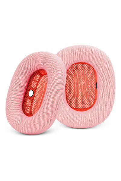 Choice وسادات أذن شبكية بديلة وردية اللون لسماعات AirPods Max، وسادات أذن مغناطيسية، وسادة أذن