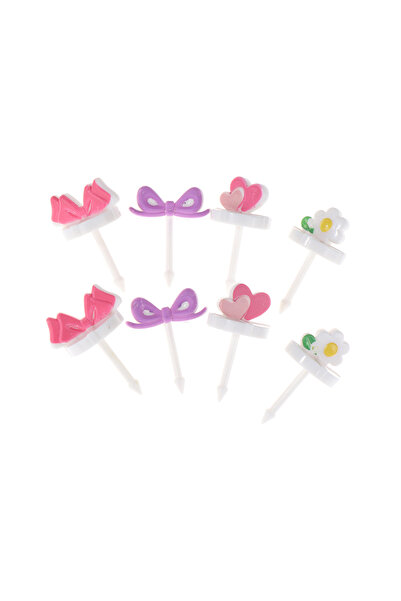 Choice Multicolor New Kids Fruit Picks Needle Stick Toothpicks Mini Creative Fruit Cake Dessert Food Forks