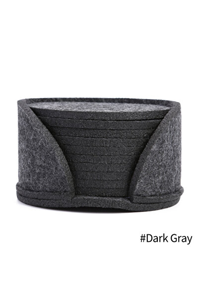 Choice مجموعة من 11 قطعة من قواعد الأكواب المستديرة المصنوعة من اللباد الأسود...