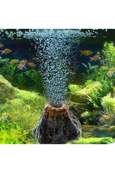 Choice قطعة واحدة من حجر فقاعات الهواء على شكل بركان لحوض السمك، مضخة أكسجين،...