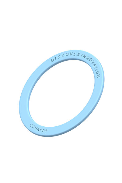 Choice حلقة مغناطيسية زرقاء لشاحن ماج سيف اللاسلكي، ملصق من صفيحة حديدية، حام...