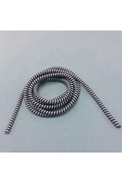 Choice 9 كابل بيانات ملون بطول 1.5 متر مع غلاف واقٍ وخيط زنبركي لأجهزة آيفون وأندرويد وشحن USB وسماعات الأذن.