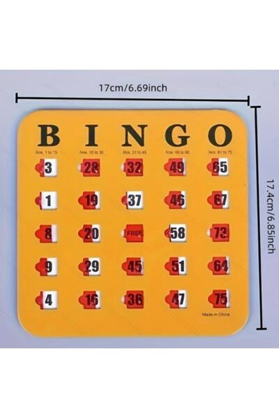 Choice 5 بطاقات لعبة البنغو سهلة القراءة مع نوافذ منزلقة، قابلة لإعادة الاستخ...