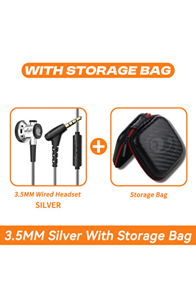 Choice سماعات أذن معدنية عالية الدقة 3.5 ملم/من النوع C، برأس مسطح وميكروفون،...