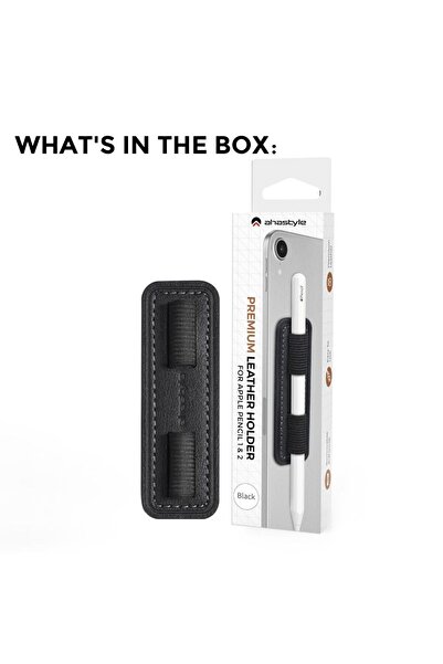 Choice حامل قلم لمس أسود عالمي لقلمي Apple Pencil 1 و 2، حامل قلم لمس للطاولة...