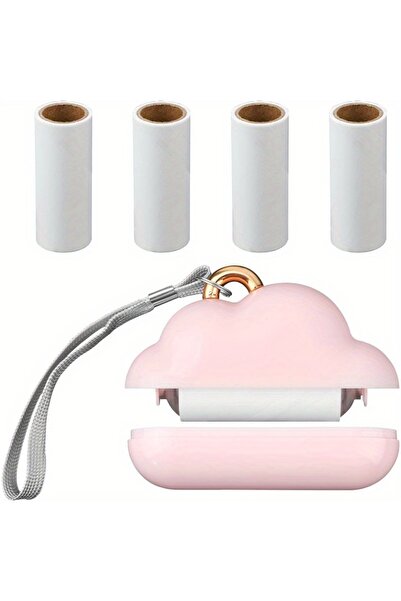 Choice Pink Compact Travel-Size Lint Roller with 150 Refillable Papers - Portable, Reusable Mini Clothes Li