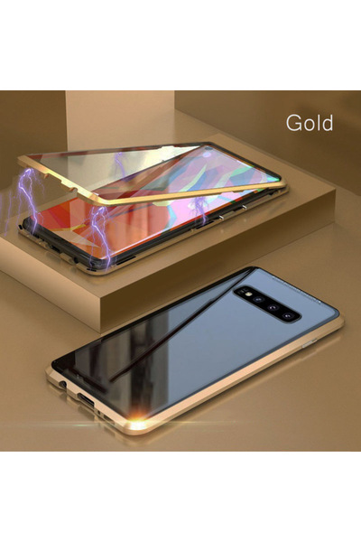 Choice جراب معدني مغناطيسي لحماية كاملة 360 درجة لهاتف Galaxy S23 Ultra باللو...