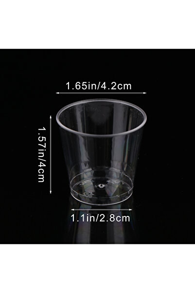 Choice Transparent 50Pcs 30ML Disposable Mini Clear Plastic Dessert Cup For O...