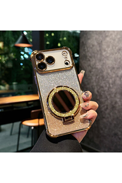 Choice جراب هاتف آيفون 17 برو مطلي بالذهب، مقاوم للصدمات، بأربعة زوايا، مصنوع...